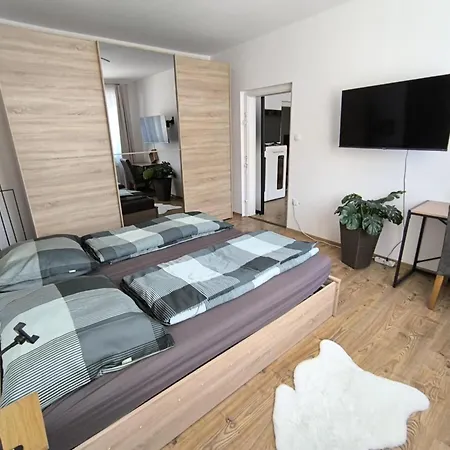 4 In Mit Balkon, Garten Und Kostenlosen Parkplatz لوبن